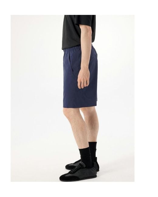Veilance Blue Spere Sl Elasticated-Waistband Shorts for men