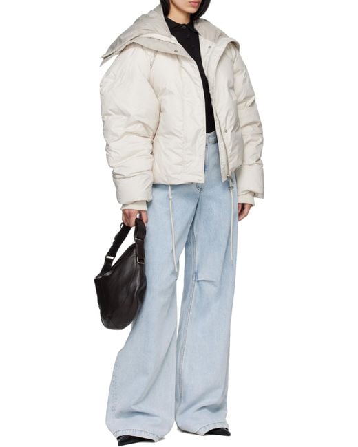 Entire studios Blue Front Split Wide Leg Jeans