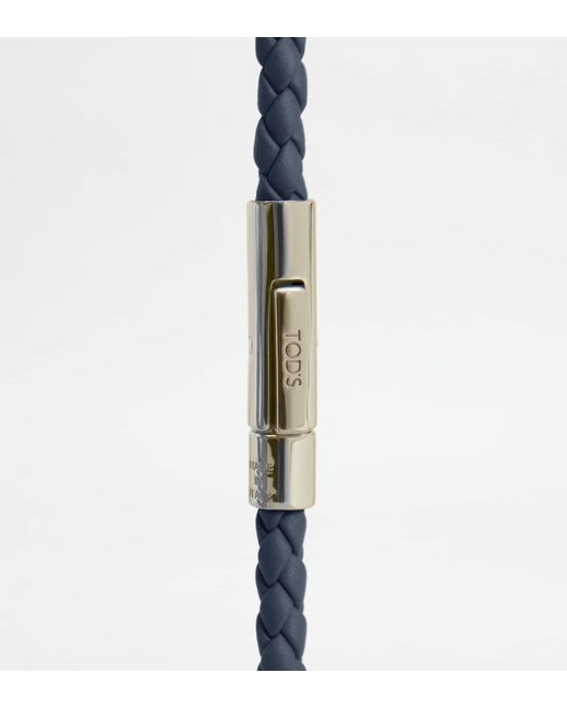 Tod's Blue Mycolors Woven Bracelet for men