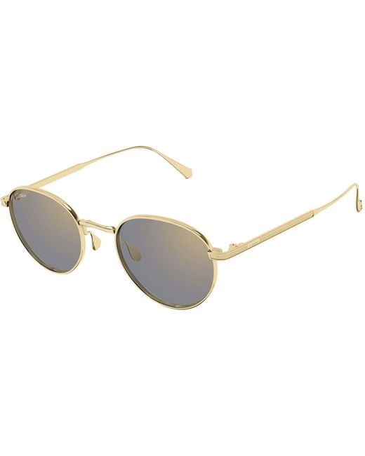 Cartier Metallic Logo Sunglasses for men
