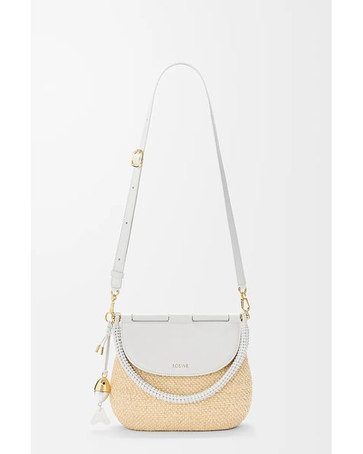 Loewe White Medium Pescador Shoulder Bag