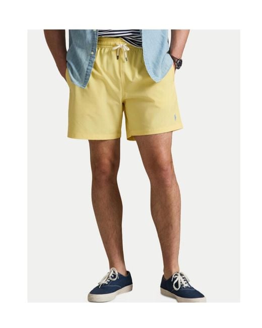 Polo Ralph Lauren Yellow Traveller Classic Swimming Trunks for men