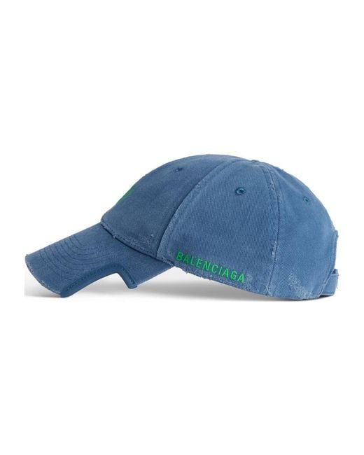 Balenciaga Laurel Classic Cap in Blue | Lyst