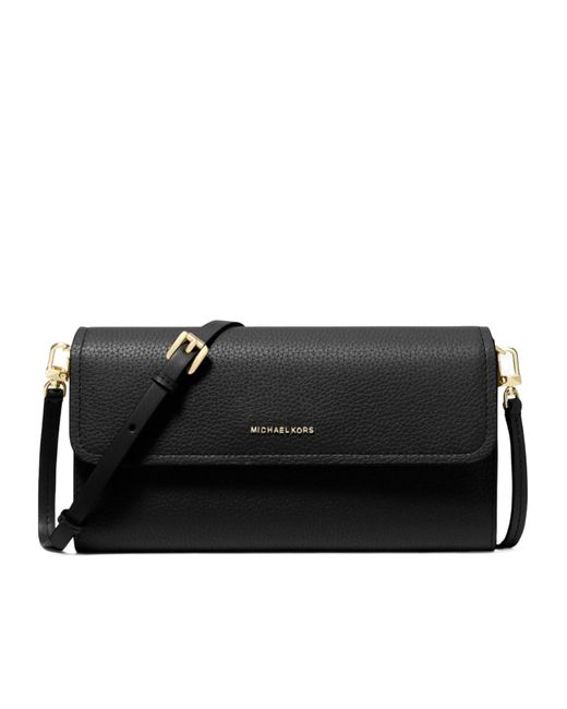 Michael Kors Black Michael Jet Set Small Smartphone Crossbody Bag
