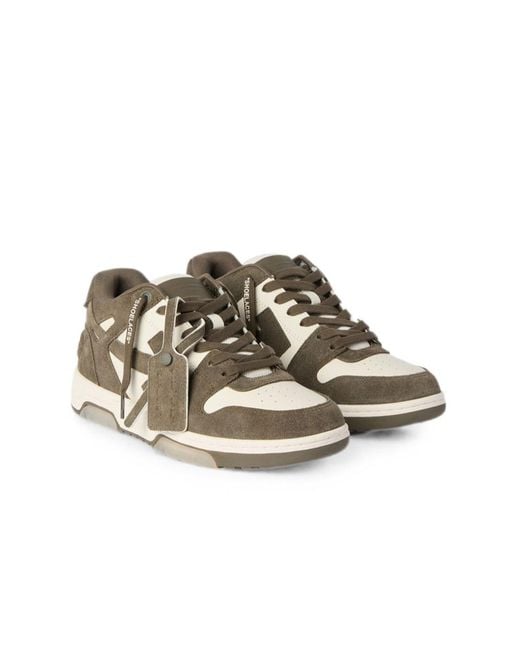 Off-White c/o Virgil Abloh Brown Round-Toe Sneakers for men