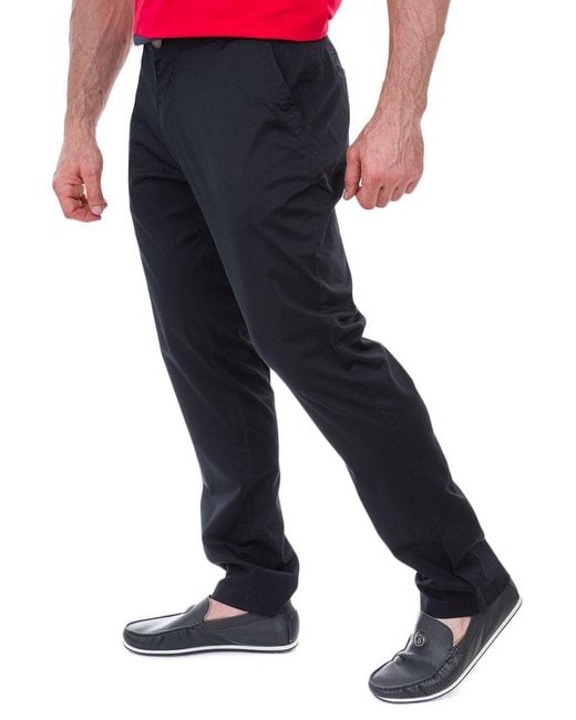 EA7 Blue Straight Casual Pants for men