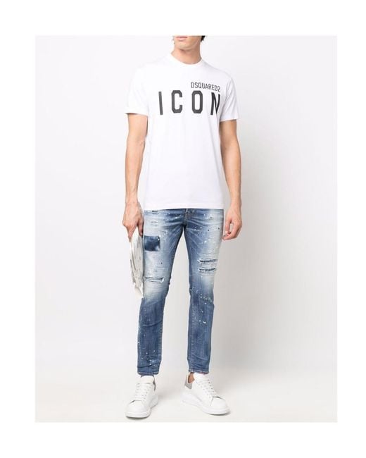 DSquared² White T-shirt for men