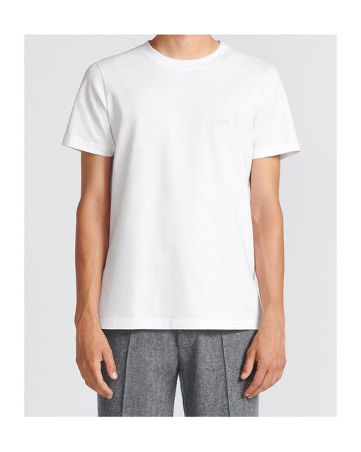 Dior White Homme Crewneck Short-Sleeved T-Shirt for men