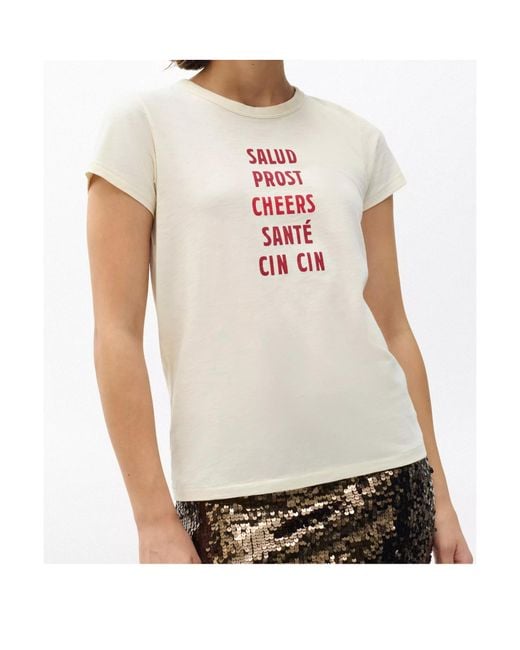 Rag & Bone White Crew Neck T-Shirt