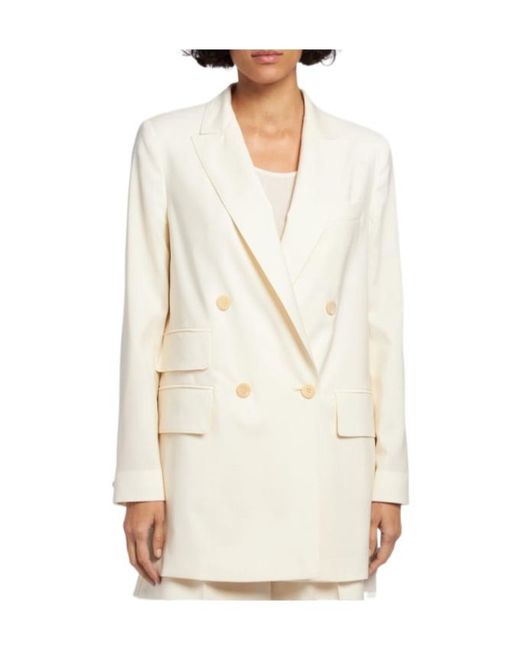 Max Mara Natural Double-Breasted Blazer