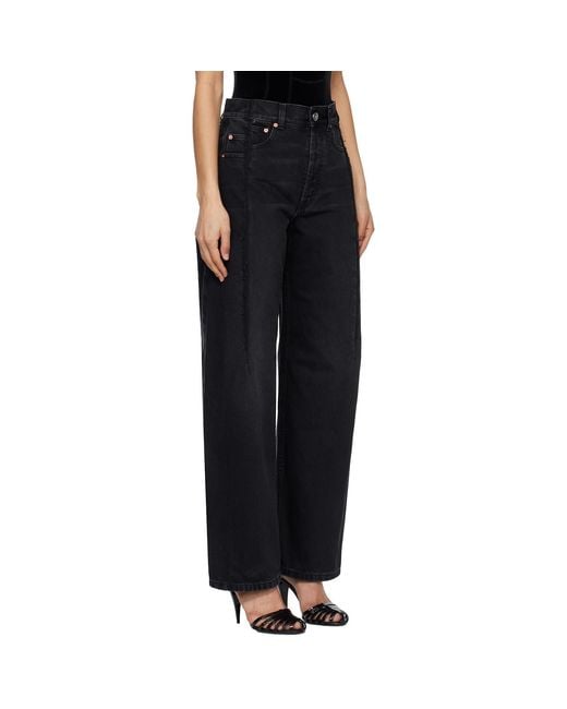 Vetements Black Non-Stretch Jeans for men
