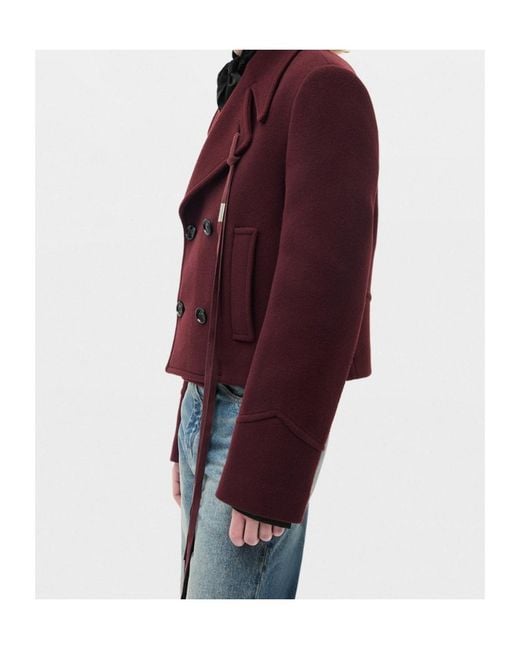 Ann Demeulemeester Red Dalmar Double-Breasted Jacket for men