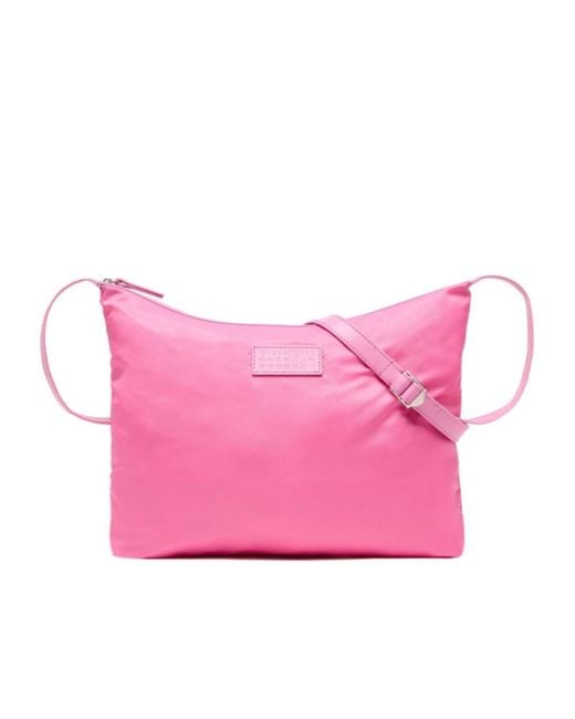 MM6 by Maison Margiela Pink Numeric Crossbody Shoulder Bag for men