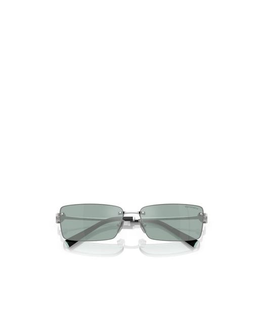 Tiffany & Co Metallic Rectangular Sunglasses