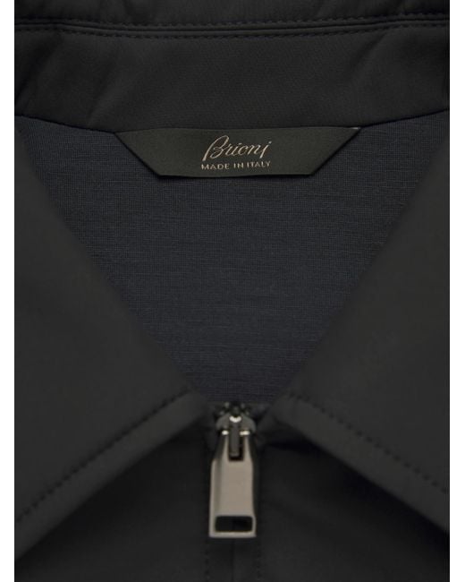 Brioni Black Performa Classic Blouson Jacket for men