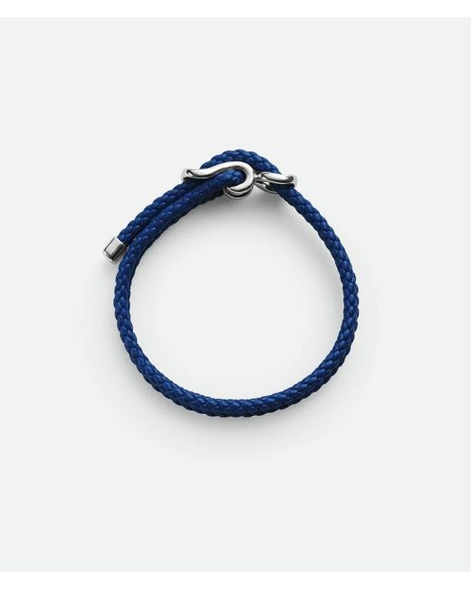 Bottega Veneta Blue Leather Bracelet for men