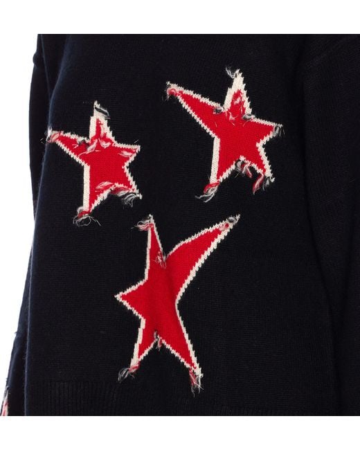 Zadig & Voltaire Black Stars Crewneck Jumper