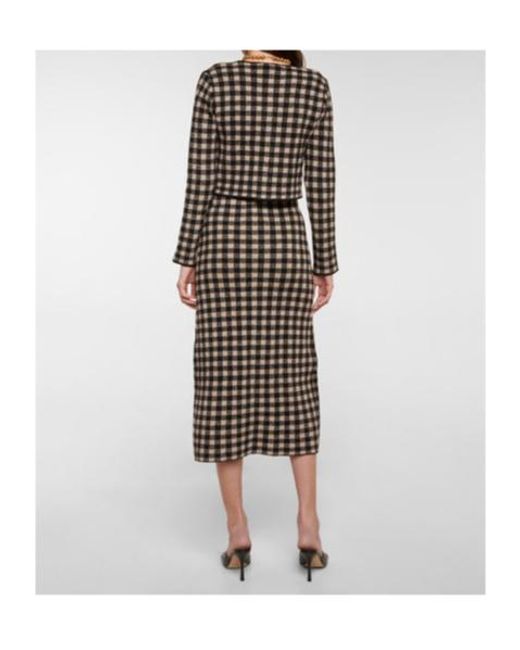 Altuzarra Black Flicker Checked Cardigan