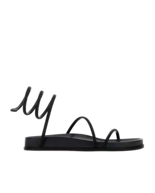 Rene Caovilla Multicolor Cleo Embellished Heeled Sandals