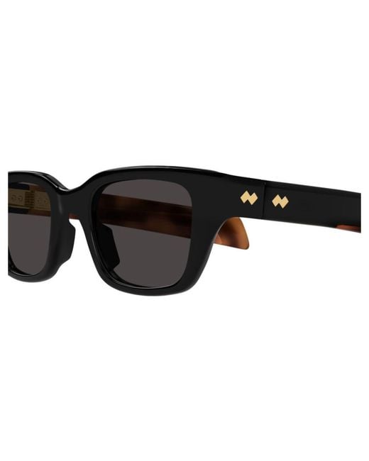 Bottega Veneta Black Eyewear Rectangular Frame Sunglasses for men