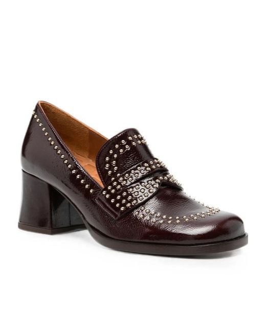 Chie Mihara Brown Round-Toe High Heels