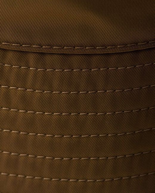 Prada Brown Re-Nylon Triangle-Logo Bucket Hat for men