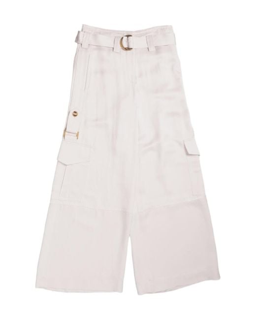Zimmermann White Dawning Cargo Pant