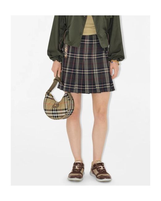 Burberry Multicolor Horseshoe Checked Crossbody Bag