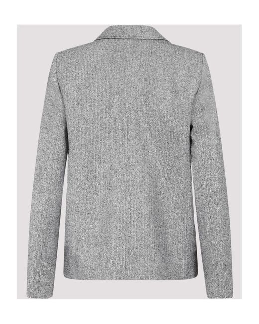 Giambattista Valli Gray Blazer Jacket