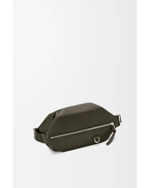 Loewe Gray Zippered Crossbody Bag for men