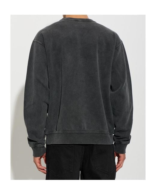 Isabel Marant Black Long-Sleeve Sweatshirt for men