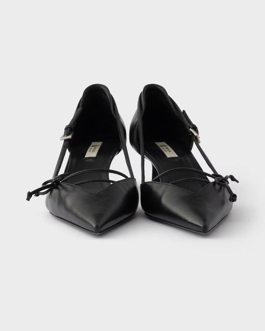 Prada Black Open-Toe Pumps