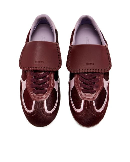 Alohas Brown Fold-Over Tongue Low-Top Sneakers