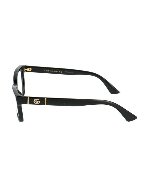 Gucci White Eyewear Rectangle Frame Glasses