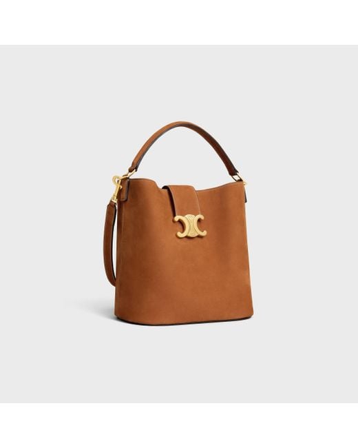 Céline Brown Medium Bucket Louise