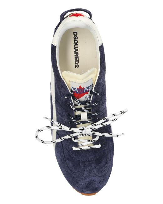 DSquared² Blue Lace-Up Sneakers for men