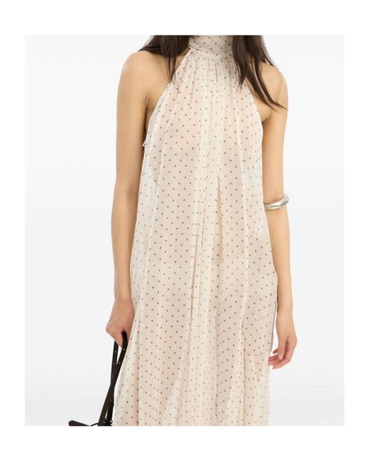 ROTATE BIRGER CHRISTENSEN White Halterneck Wide-Leg Jumpsuit