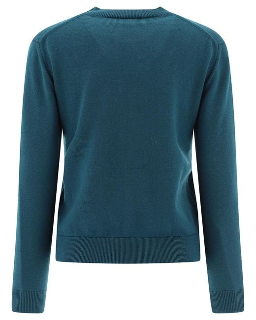 KENZO Blue Tiger Patch Wool Jumper