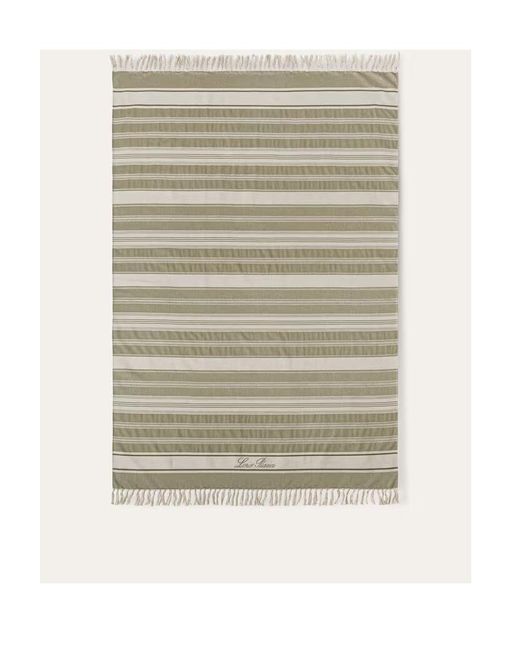Loro Piana Natural Marina Logo Beach Towel