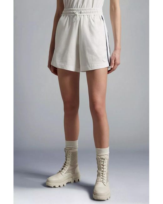 Moncler Gray Logo Shorts