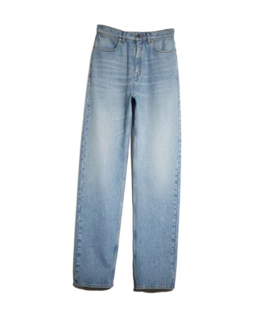 Gucci Blue Bleached Stone Washed Denim Pants for men