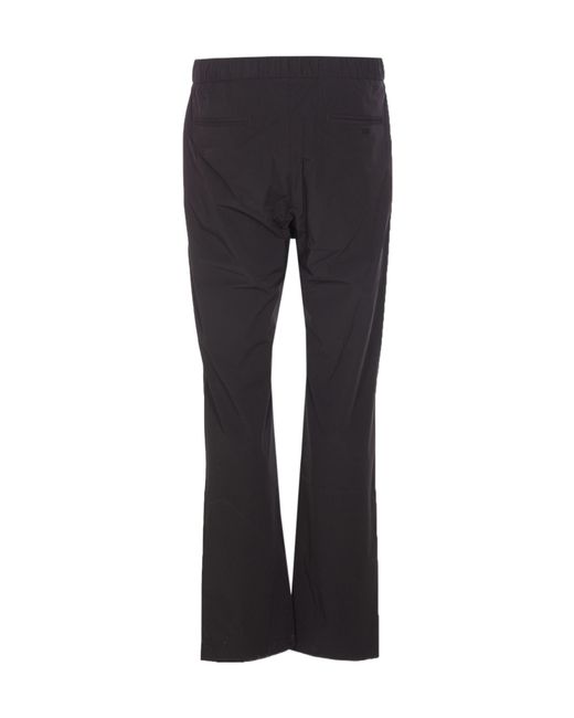 Herno Gray Straight-Leg Drawstring Trousers for men