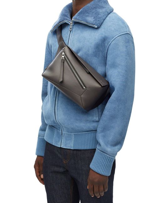 Loewe Gray Puzzle Small Belt Bag for men