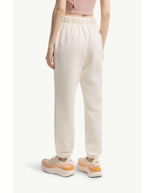Moncler White Grenoble Logo Track Trousers