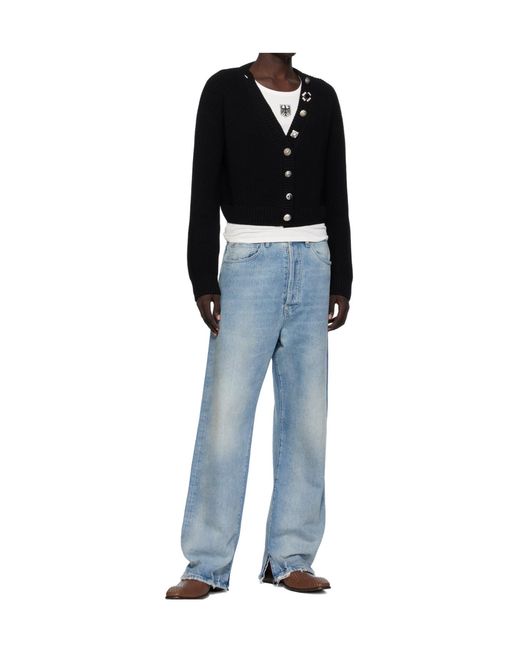 Vetements Black Mini V-Neck Cardigan