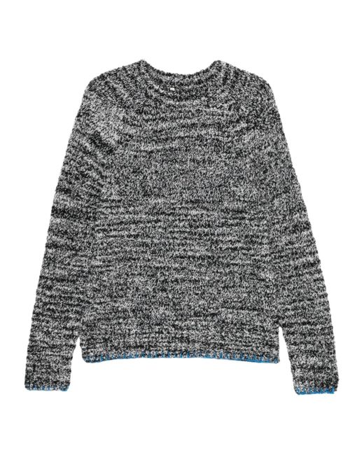 sunflower Gray Long-Sleeved Crew Neck Sweater for men