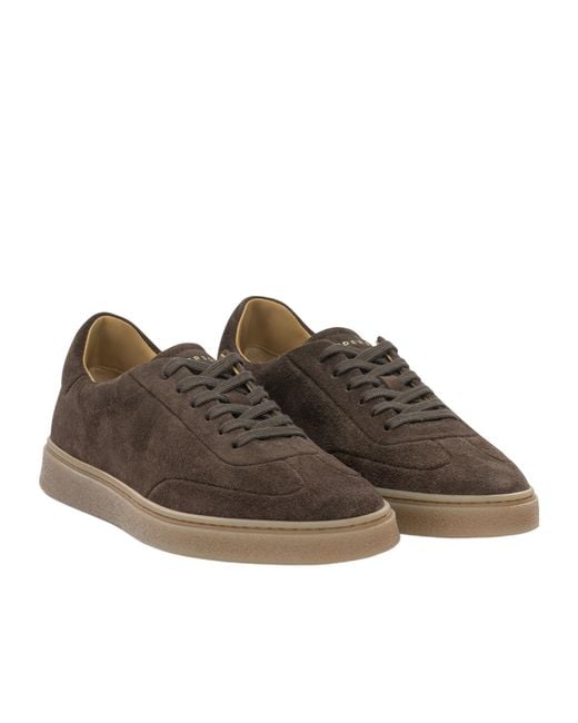 Henderson Brown Round-Toe Sneakers