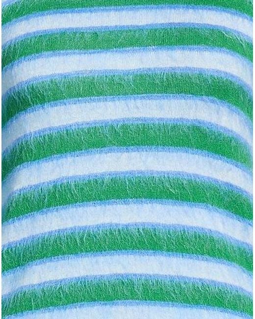 Marni Blue Wool Striped Knitted Sweater