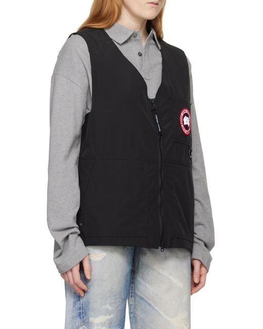 Canada Goose Black Canmore Zipped Gilet for men