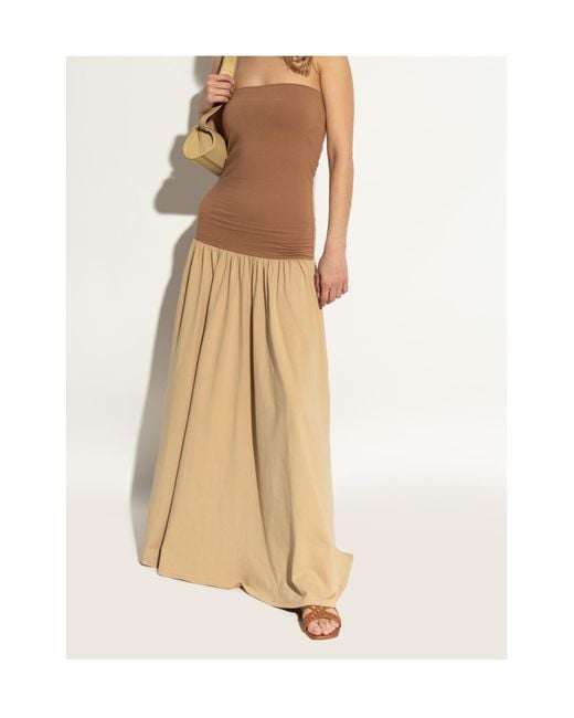 Stuart Weitzman Brown Knitted Flat Sandals